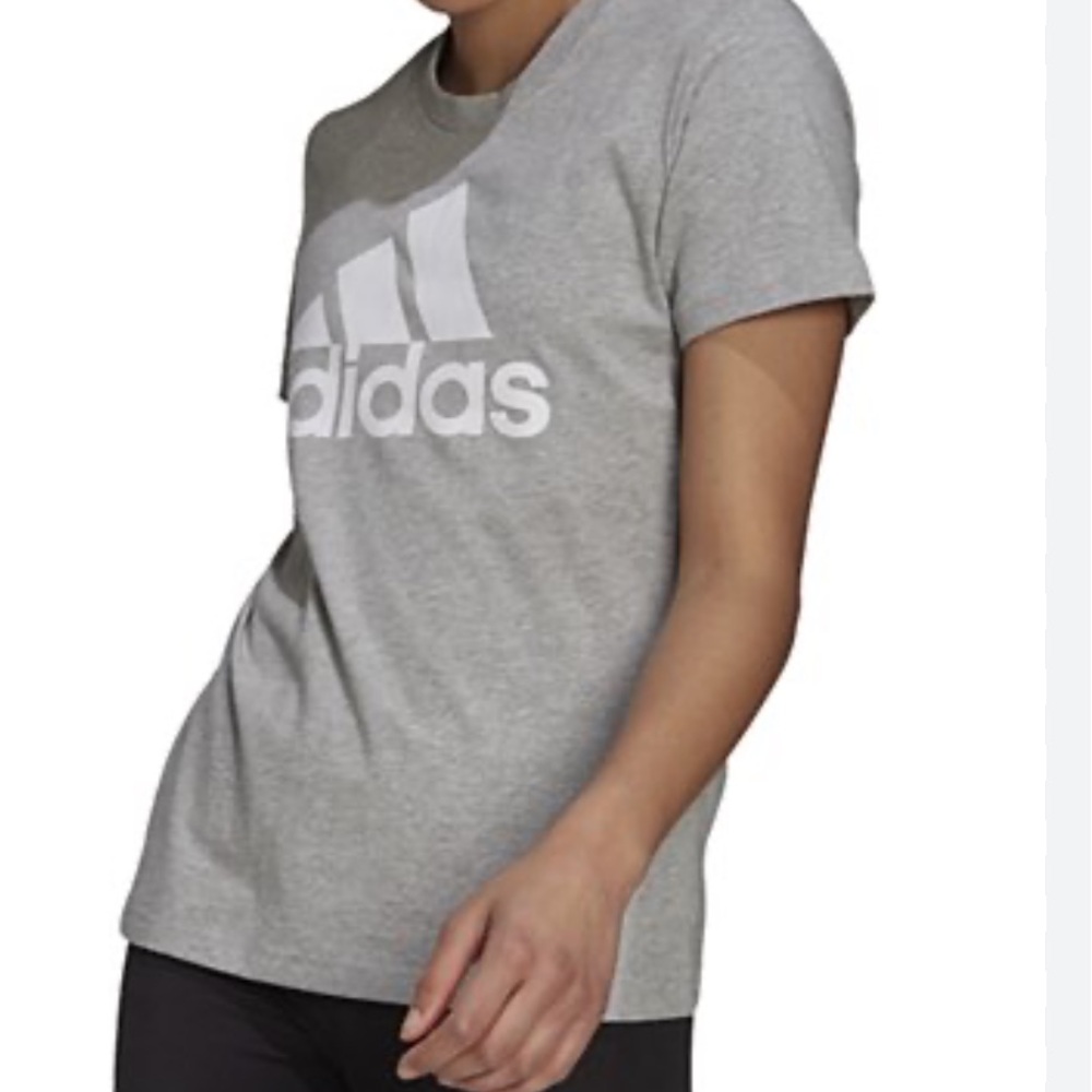 Adidas Women’s Logo-Print Tee | grey heather | 2XL